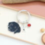 Personalised Black Labrador Retriever Keyring, thumbnail 5 of 11