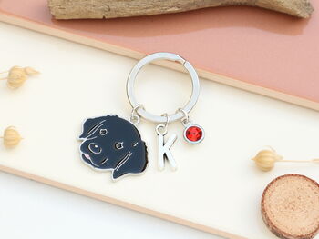 Personalised Black Labrador Retriever Keyring, 5 of 11