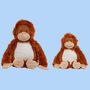 Personalised Orangutan Monkey Teddy Bear Kids Gift Toy, thumbnail 6 of 6