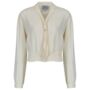 Bonnie Blouse Long Sleeve In Cream Vintage 1940s Style, thumbnail 1 of 2
