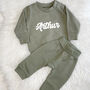 Baby And Kids Personalised Sweatshirt Jogger Set, thumbnail 5 of 7
