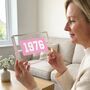 Personalised Year Milestone Giant Crystal Block | Birthday Or Anniversary Gift, thumbnail 4 of 10