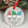 Personalised Family Christmas Gonk Decoration, thumbnail 1 of 6