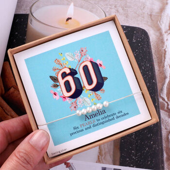 60 Th Birthday Pearl Bracelet, 3 of 4
