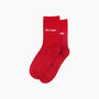 Bitchin Combed Cotton Glitter Socks In Red, thumbnail 3 of 4