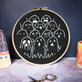 Halloween Ghosts Glow In The Dark Embroidery Kit, thumbnail 3 of 6