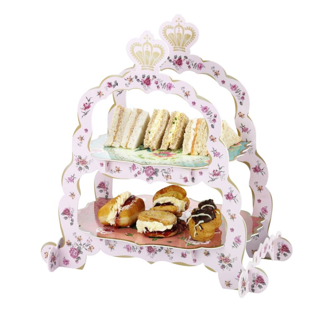 Afternoon Tea Cupcake And Sandwich Stand By Bunting & Barrow