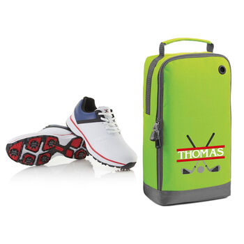 Personalised Embroidered Name Golf Shoe Bag, 5 of 10