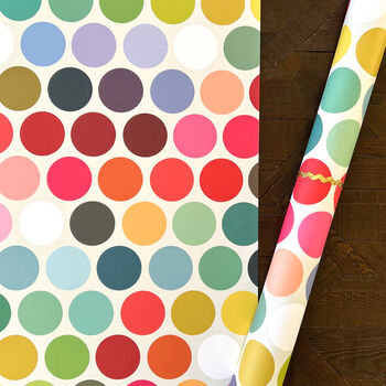 Bauhaus Spot Wrapping Paper Two Sheets, 5 of 7