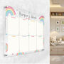 Kids Rainbow Personalised Weekly Planner Whiteboard, thumbnail 3 of 6