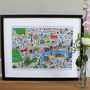 Central London Illustrated Map Print, thumbnail 2 of 3