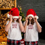 Personalised Seasons Greetings Christmas Pyjama Set, thumbnail 6 of 8