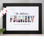 Personalised Photos Inside Family Word Art, thumbnail 9 of 11