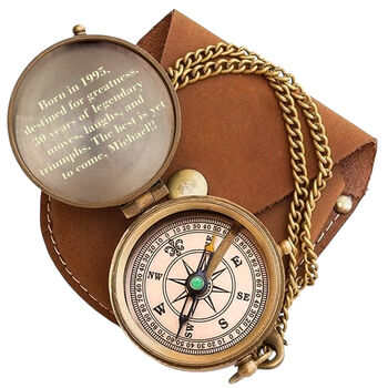 Personalised 30th Birthday Milestone Compass Gift, 5 of 12