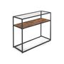 Glass Tabletop Console Table Side Table, thumbnail 2 of 7