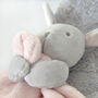 Personalised Pink Bunny Rabbit Baby Comforter, thumbnail 7 of 12