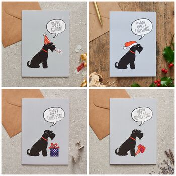 Black Schnauzer Dog Walking Socks, 11 of 11
