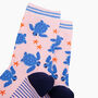 Sea Turtles Bamboo Socks In Pink, thumbnail 2 of 4