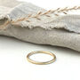 The Spur Hammered 9ct Gold Stacking Ring, thumbnail 3 of 3