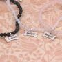 Cocker Spaniel Silhouette Crystal Bracelet Personalised, thumbnail 3 of 6
