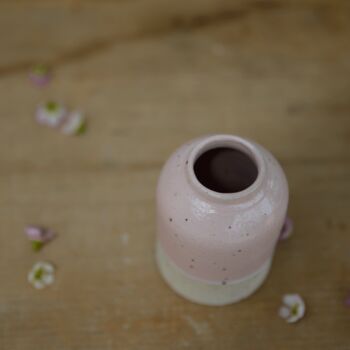 Handmade Stone Small Ceramic Bud Vase, 7 of 7