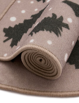 Floormatters Printed Loop Merry Christmas Trees Two Pcs 40x60 And 50x150, 4 of 7