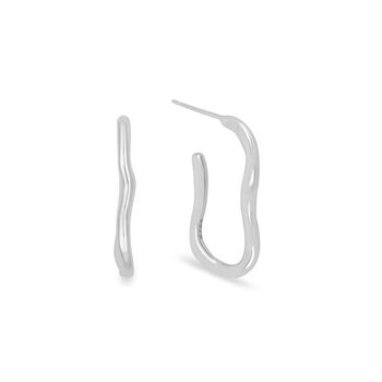 Ripple Hoop Earrings, 2 of 6