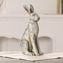 Vintage Style Hare Ornament, thumbnail 3 of 5