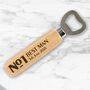 Number Dad Wooden Bottle Opener, thumbnail 2 of 3