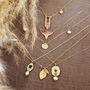 Eco Gold And Tourmaline Necklet, thumbnail 4 of 5