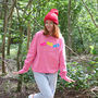 Neon Rainbow Ho Ho Ho Christmas Sweatshirt Jumper, thumbnail 2 of 6