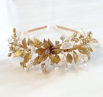 Gold Leaf Headband, 2 of 5