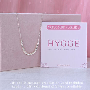 Sterling Silver Morse Code Necklace With Custom Hidden Message, 3 of 10