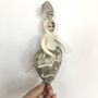 Beaded Christmas Tree Topper 'Pearl', thumbnail 4 of 8