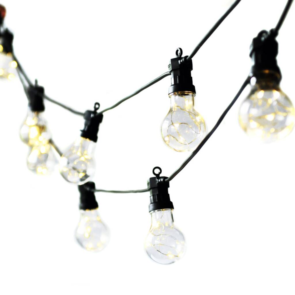 Outdoor Festoon Classic Lights 20 Bulbs By Attic Room