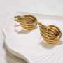 Twisted Hoops Gold, thumbnail 5 of 8