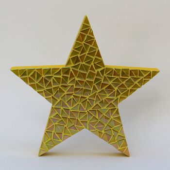 Handmade Star Mosaic Ornament, 4 of 9