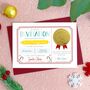 Personalised Invitation To Visit Santa Certificate Card, thumbnail 1 of 7