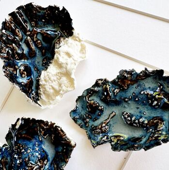 Porcelain Glazed Sea Shell Wall Art: Stormy Seas, 7 of 7