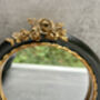 20cm Black And Gold Decorative Wall Mirror – Floral Motif, thumbnail 6 of 10
