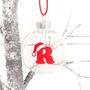 Personalised Christmas Tree Bauble With Initial, thumbnail 4 of 5