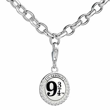 Harry Potter Sterling Silver Platform Nine Three/Four Clip Charm With Crystal Elements, 2 of 3