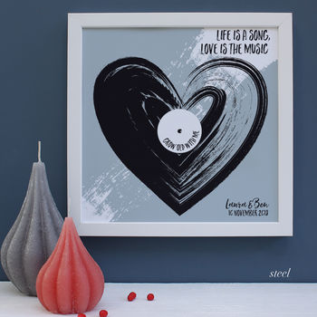 Personalised Love Is The Music Framed Print, 6 of 7
