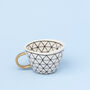 G Decor Ventura Geometric Irregular Mug Gold Handle Cup, thumbnail 3 of 7