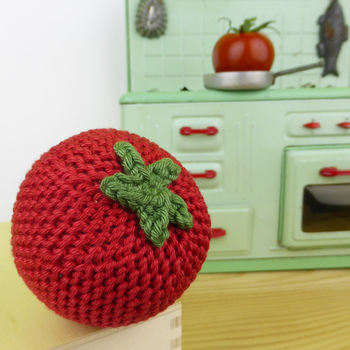 Tomato Soft Toy Crochet Fruit, 7 of 8