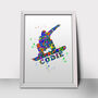 Personalised Snowboarder Print, thumbnail 3 of 4