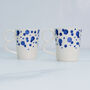 Blue And White Espresso Mug, Bubbles, thumbnail 3 of 3