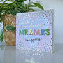 Celebration Gold Brand New Mr And Mrs Card, thumbnail 2 of 3