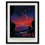 Nasa Space Travel Advert Trappist 1 E Planet Art Print, thumbnail 1 of 3