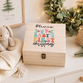 Personalised Baby’s First Christmas Eve Box, 5 of 6